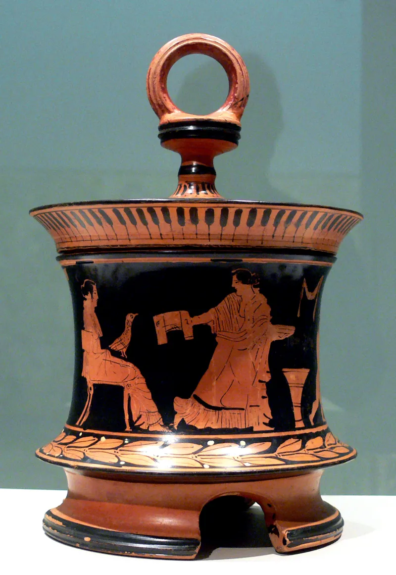 Greek Red-Figure Pyxis Dma 