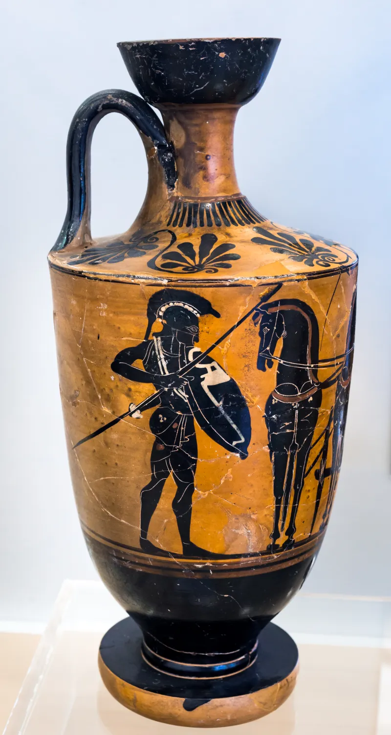 Manner Of The Acheloos Painter - Abv Extra - Hoplites And Quadriga - Frankfurt Am Β 303 - 