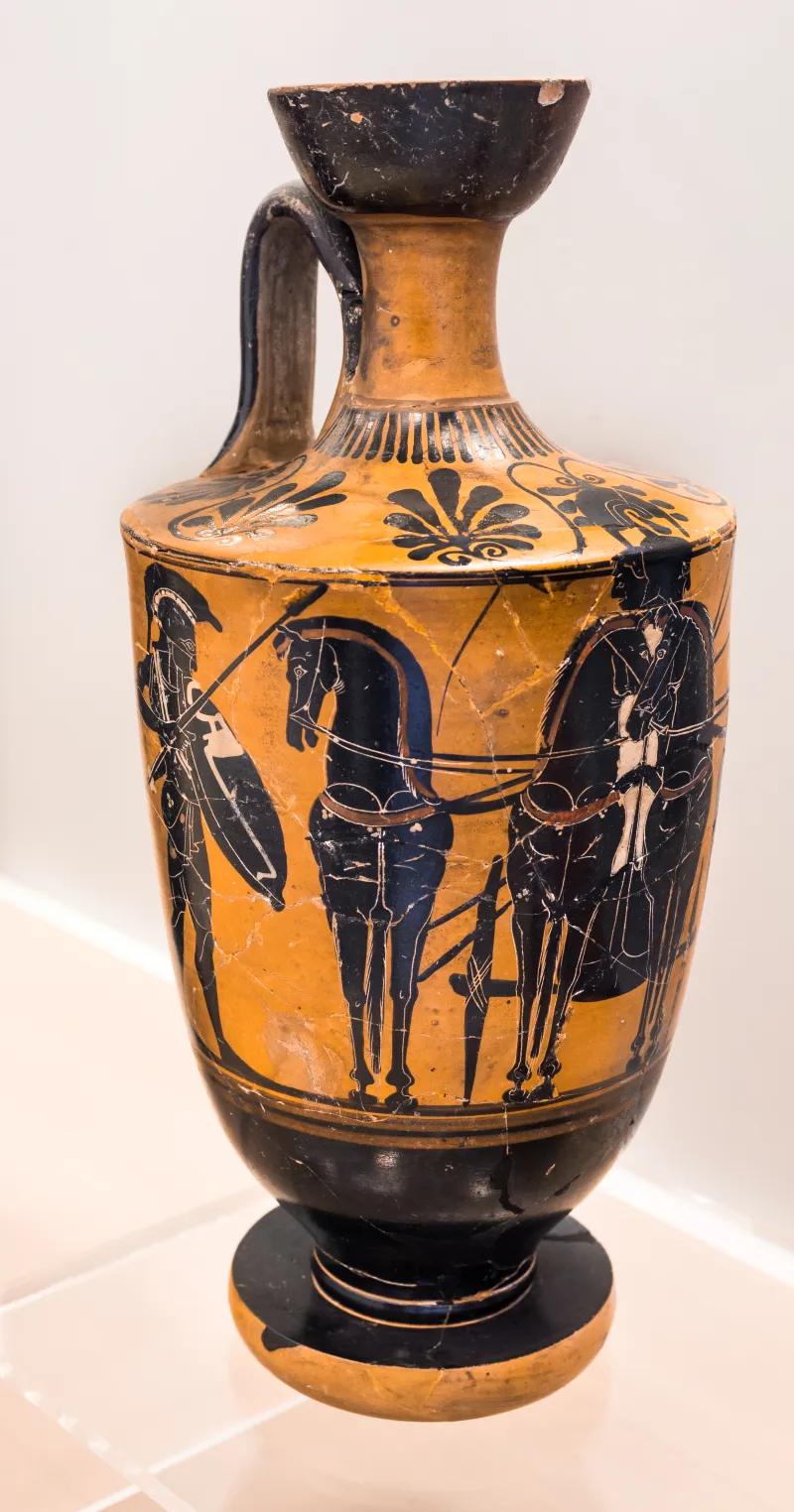 Manner Of The Acheloos Painter - Abv Extra - Hoplites And Quadriga - Frankfurt Am Β 303 - 