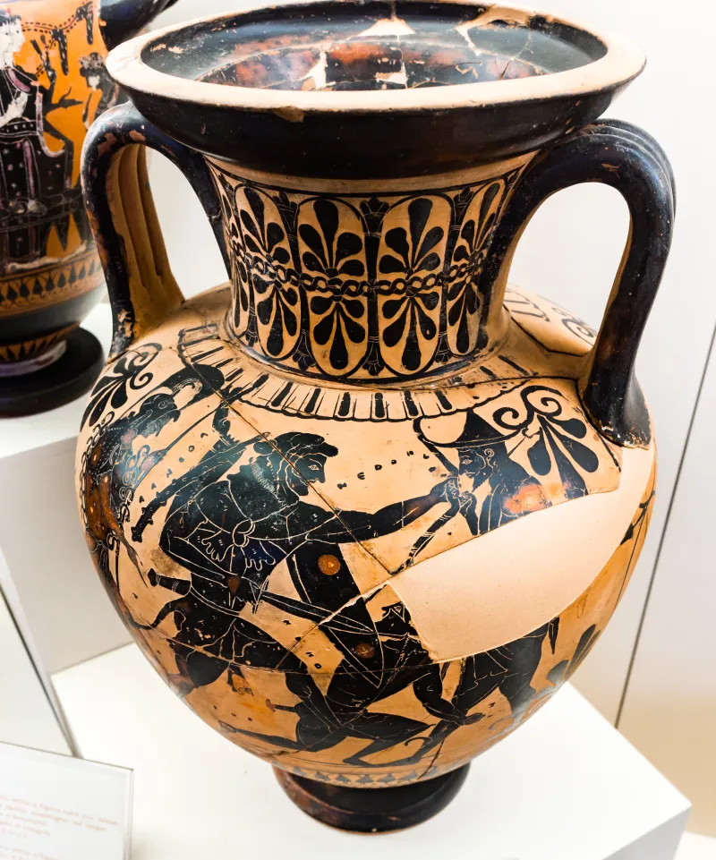 Recalling The Acheloos Painter - Abv 371 140 - Herakles And Kyknos - Athletes With Flautist - Roma Mnevg 50450 - 