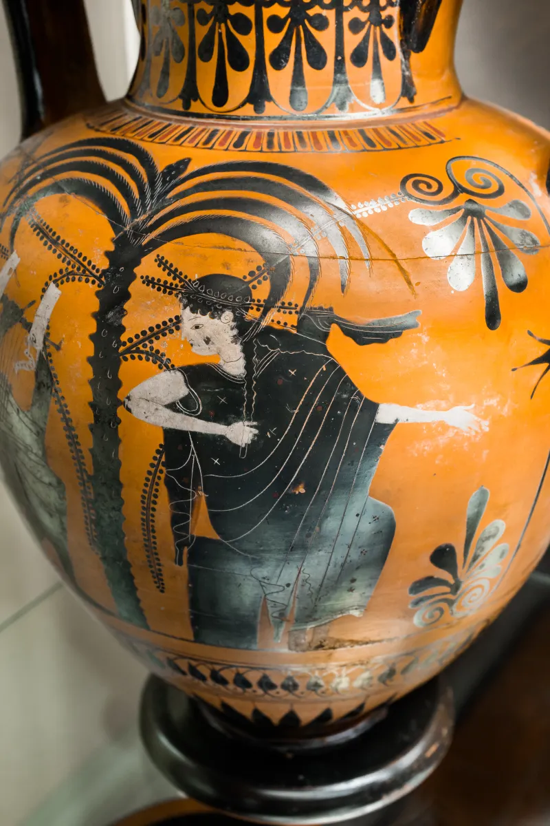 Recalling The Acheloos Painter - Abv 372 165 - Apollon And Artemis - Dionysos And Satyrs - Firenze Man 3857 - 