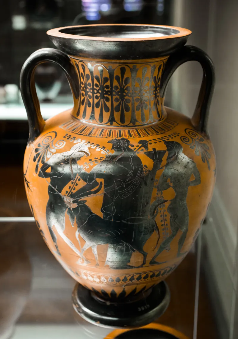 Recalling The Acheloos Painter - Abv 372 165 - Apollon And Artemis - Dionysos And Satyrs - Firenze Man 3857 - 