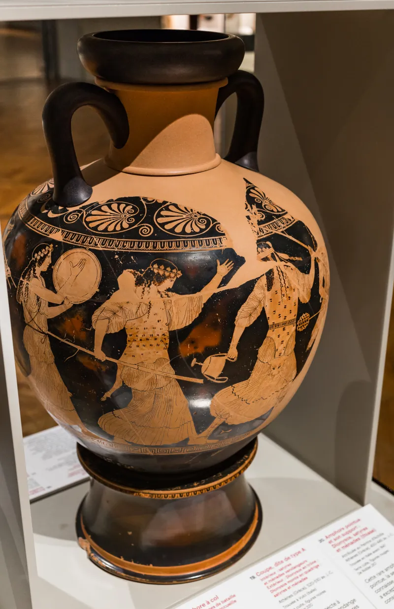 Achilles Painter - Arv 987 2 - Dionysos With Satyrs And Maenads - Paris Bnf Cabmed 357 - 