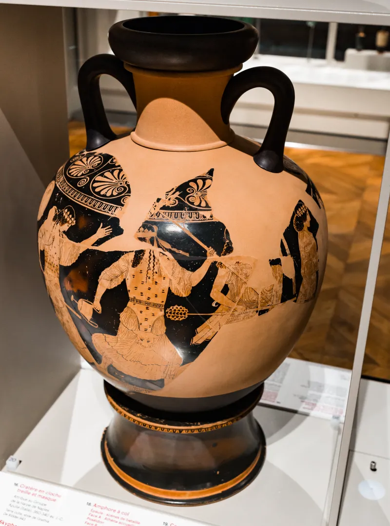 Achilles Painter - Arv 987 2 - Dionysos With Satyrs And Maenads - Paris Bnf Cabmed 357 - 