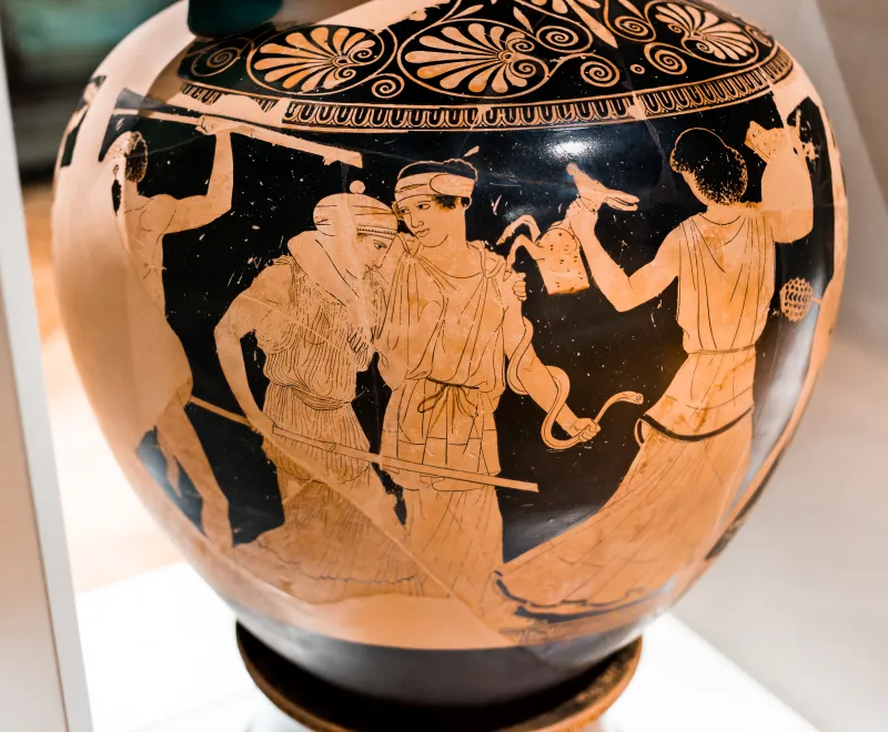 Achilles Painter - Arv 987 2 - Dionysos With Satyrs And Maenads - Paris Bnf Cabmed 357 - 