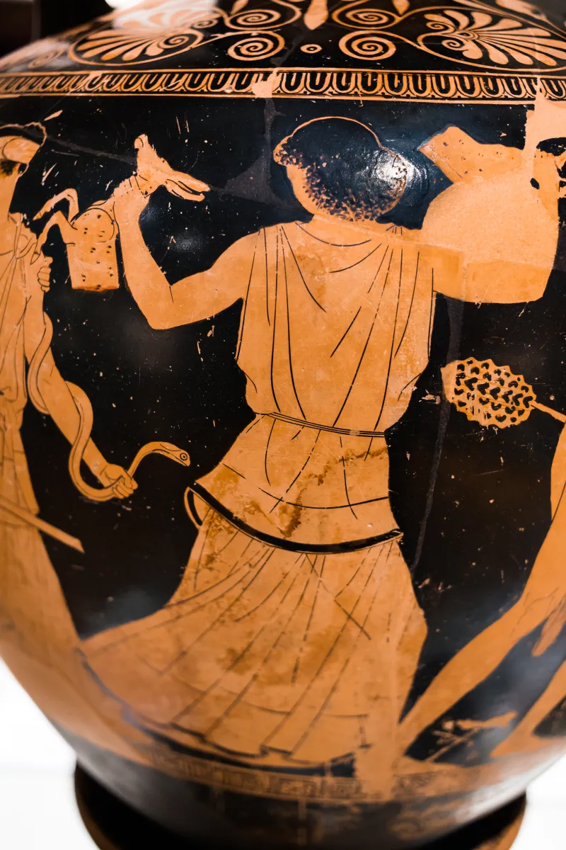 Achilles Painter - Arv 987 2 - Dionysos With Satyrs And Maenads - Paris Bnf Cabmed 357 - 