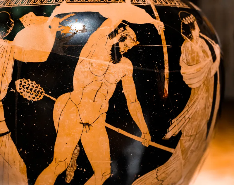 Achilles Painter - Arv 987 2 - Dionysos With Satyrs And Maenads - Paris Bnf Cabmed 357 - 