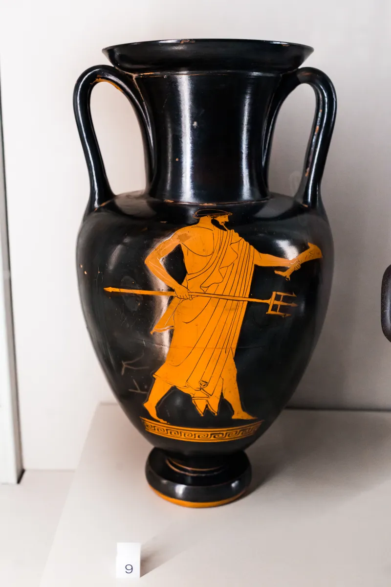 Achilles Painter - Arv 988 11 - Poseidon - Draped Youth - Paris Bnf Cabmed 363 - 