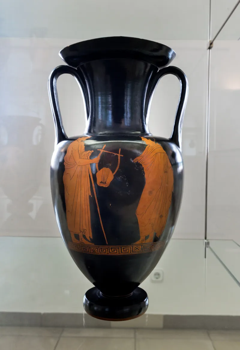 Achilles Painter Arv 990 41 Youth With Lyra And Boy - Bearded Man With Staff 