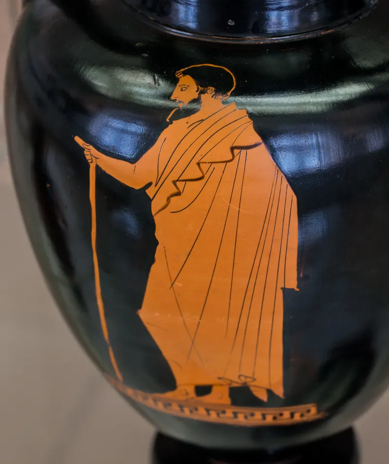 Achilles Painter Arv 990 41 Youth With Lyra And Boy - Bearded Man With Staff 