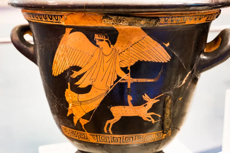 Achilles Painter - Arv 991 63 - Nike With Deer - Woman - Roma Mnevg 25007 - 