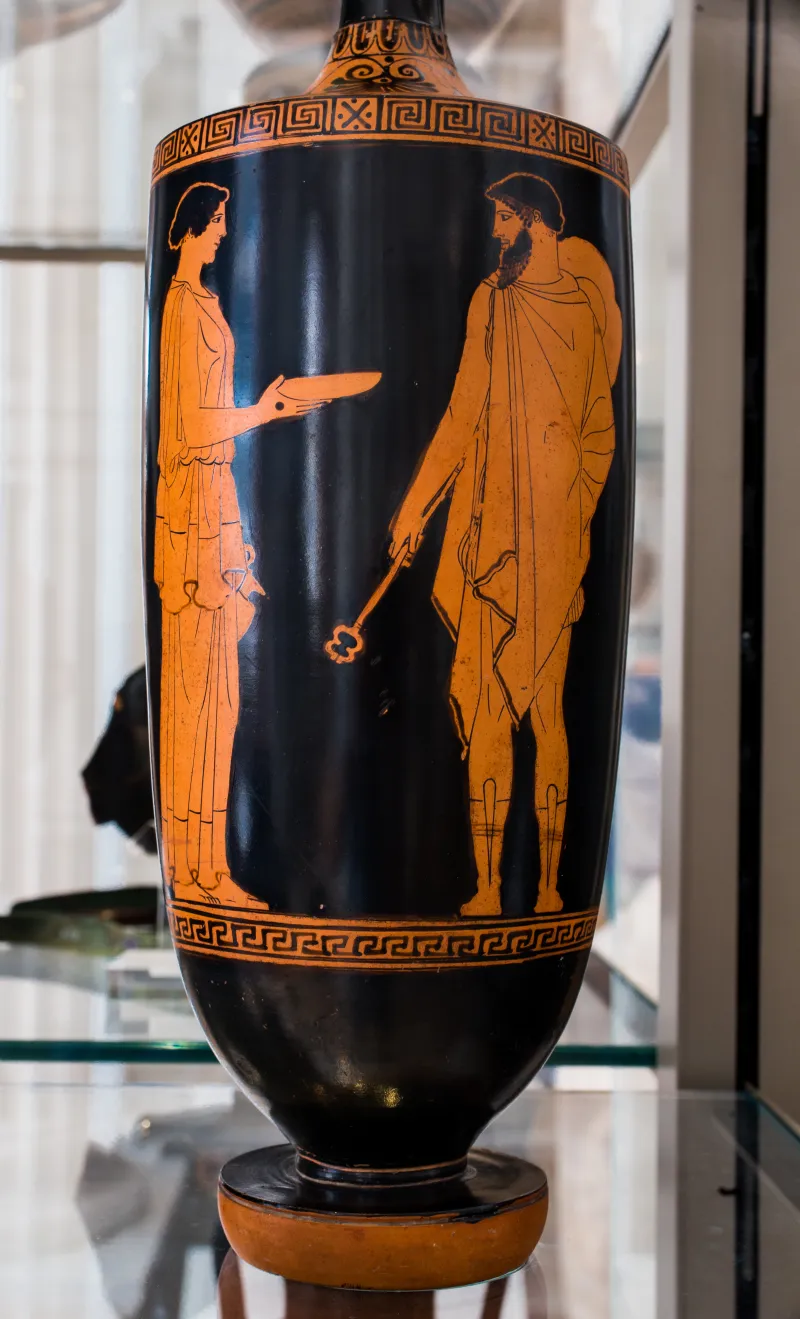 Achilles Painter Arv 993 81 Female Figure And Hermes 