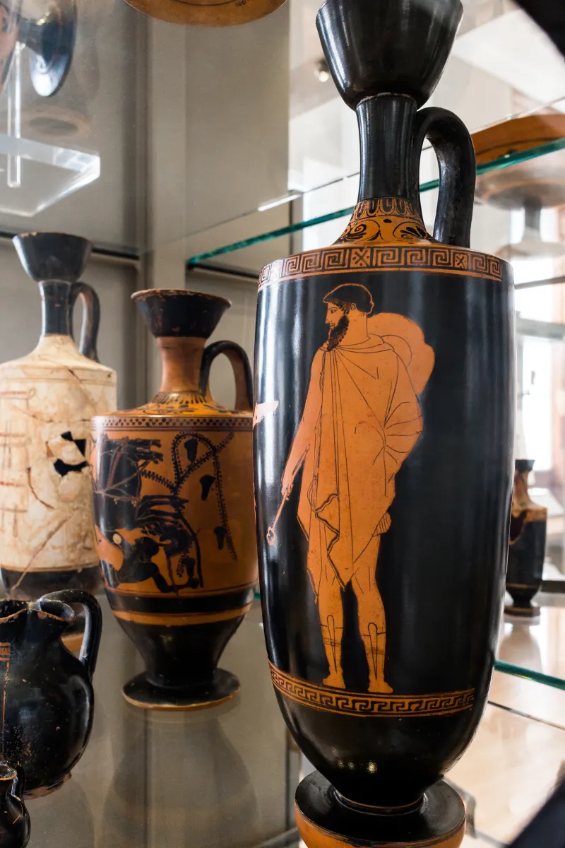 Achilles Painter Arv 993 81 Female Figure And Hermes 