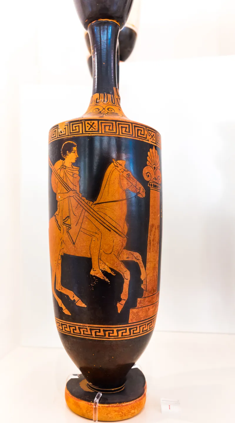 Achilles Painter - Arv 993 96 - Young Rider At Tomb Stele - Athens Nam 1293 - 