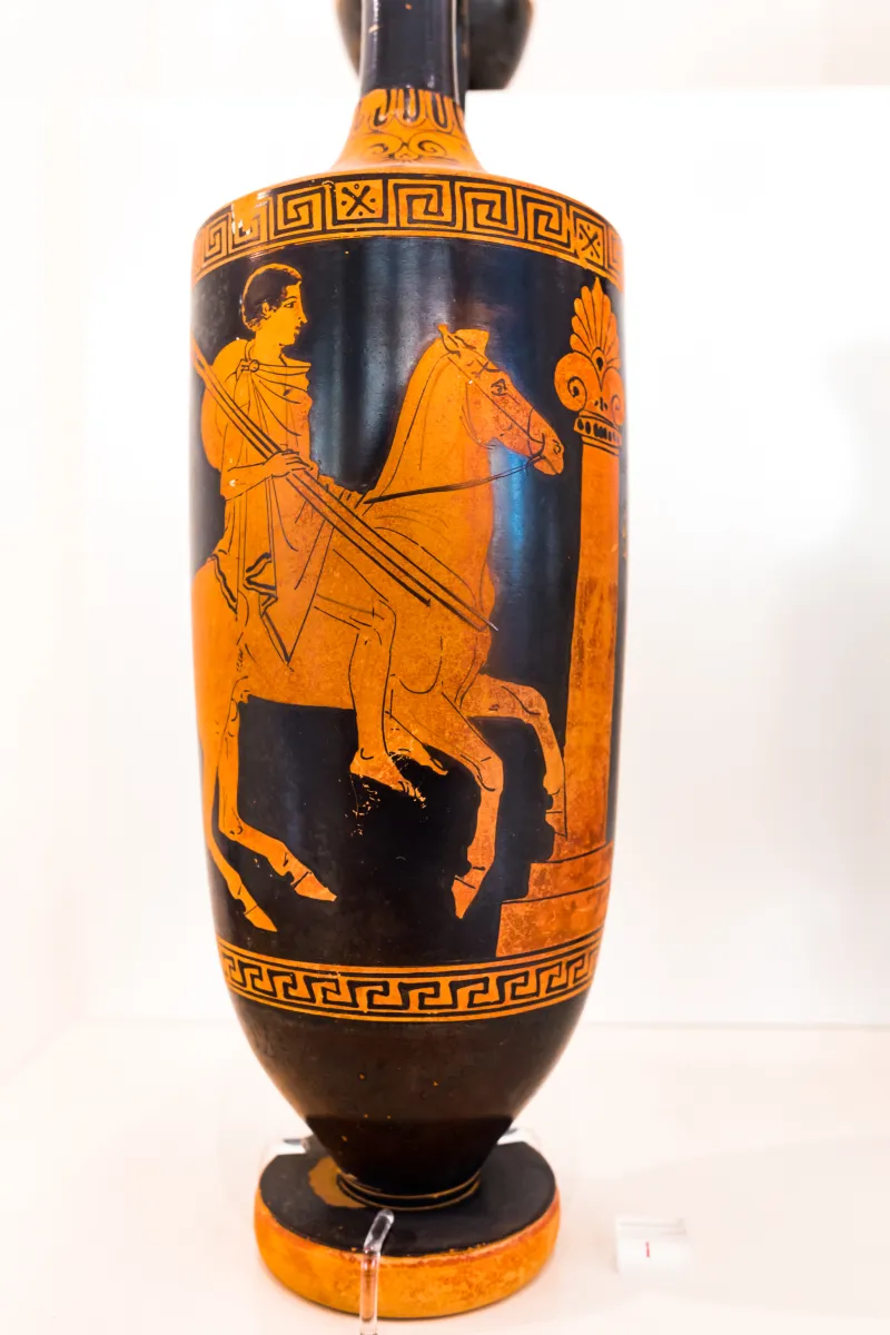 Achilles Painter - Arv 993 96 - Young Rider At Tomb Stele - Athens Nam 1293 - 
