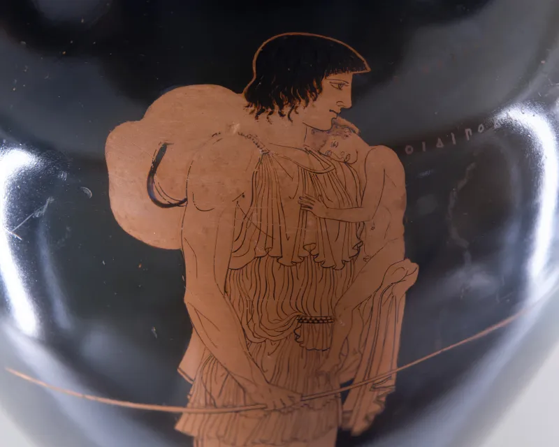 Neck-Amphora Achilles Painter Musée Bnf De Ridder372 Side 