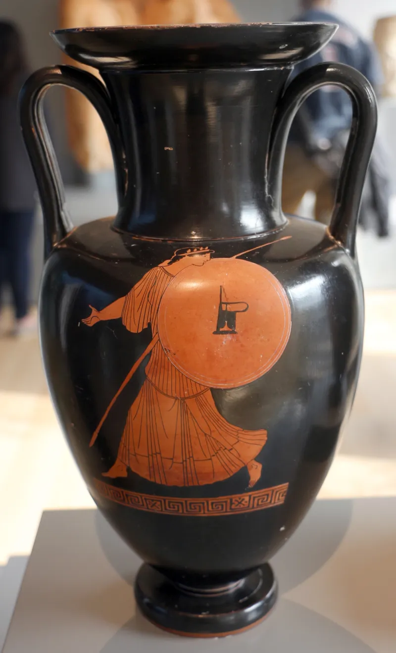 Pittore Di Achille, Anfora Con Atena, Attica 470 Ac 