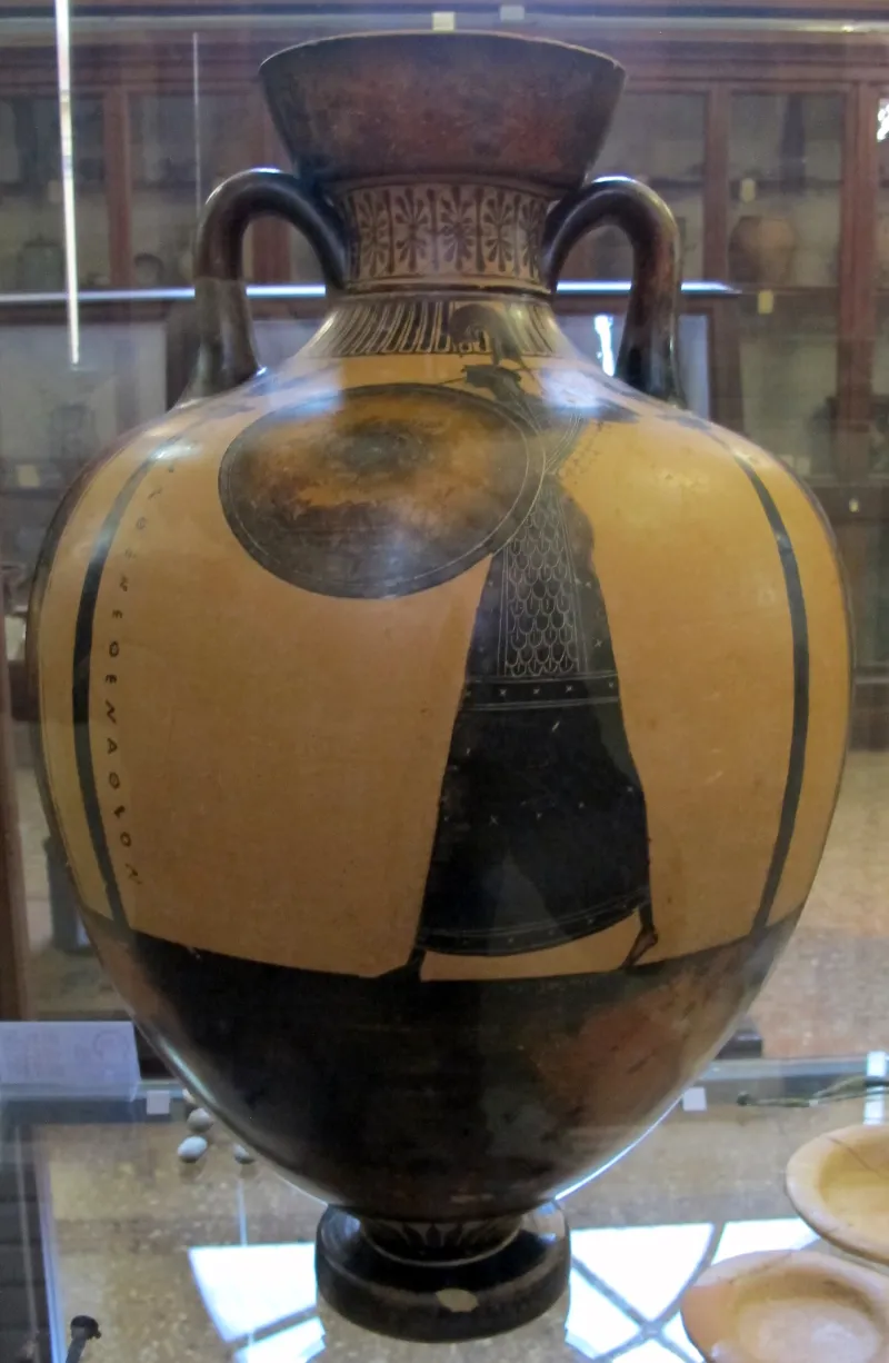 Pittore Di Achille, Anfora Panatenaica, 450-420 Ac, Da Necropoli Arnoaldi, Tomba 110, B 