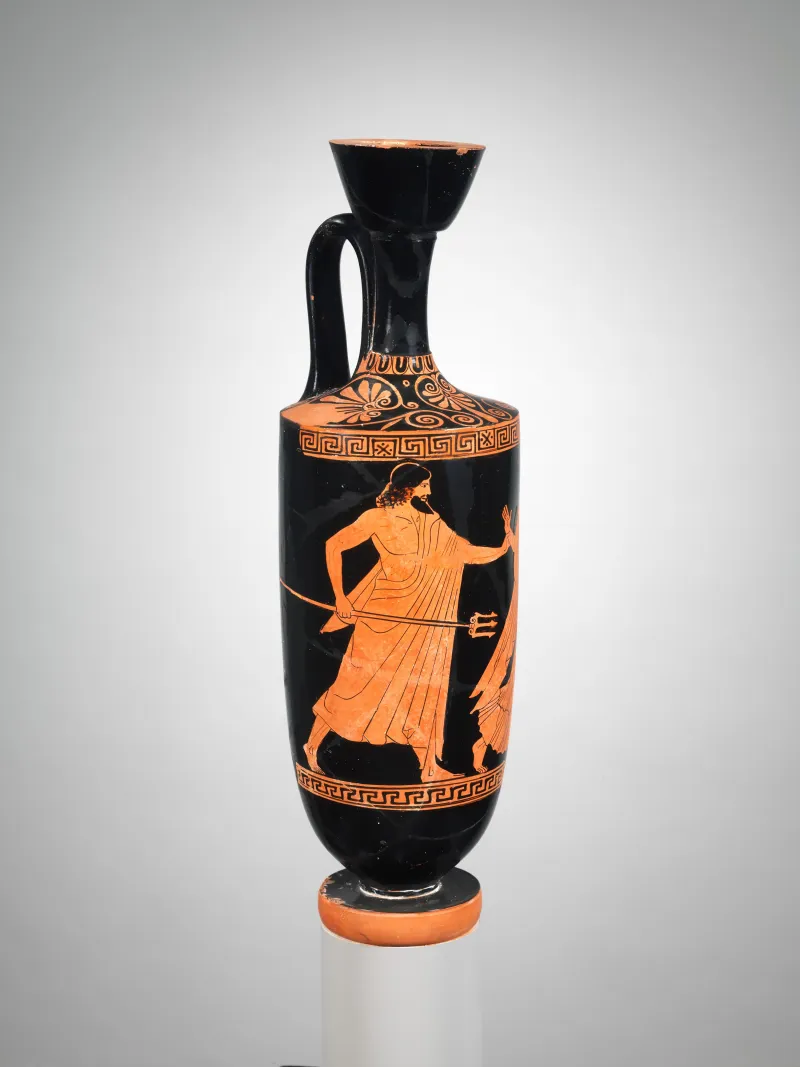 Terracotta Lekythos (Oil Flask) Met 