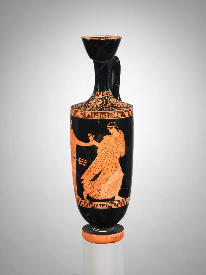 Terracotta Lekythos (Oil Flask) Met 