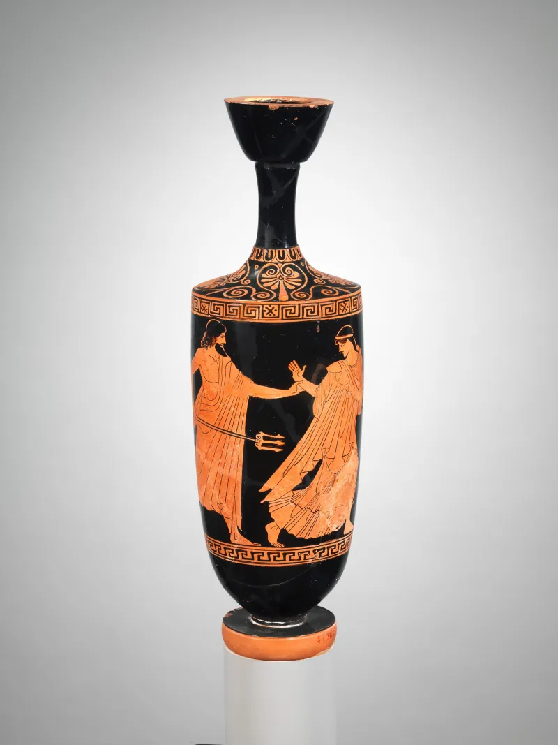 Terracotta Lekythos (Oil Flask) Met 