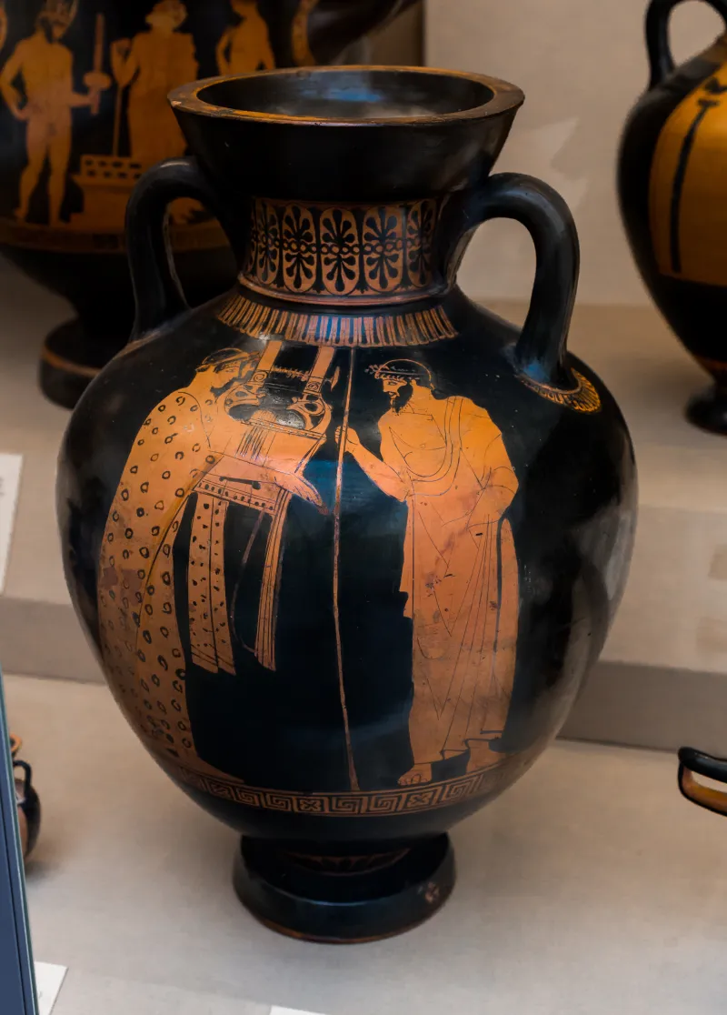 Aegisthus Painter Arv 506 25Extra - Kitharode And Judge - Two Bearded Men 