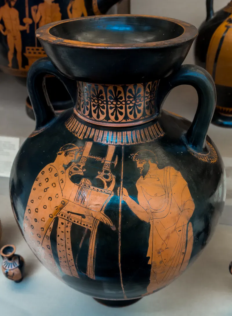 Aegisthus Painter Arv 506 25Extra - Kitharode And Judge - Two Bearded Men 