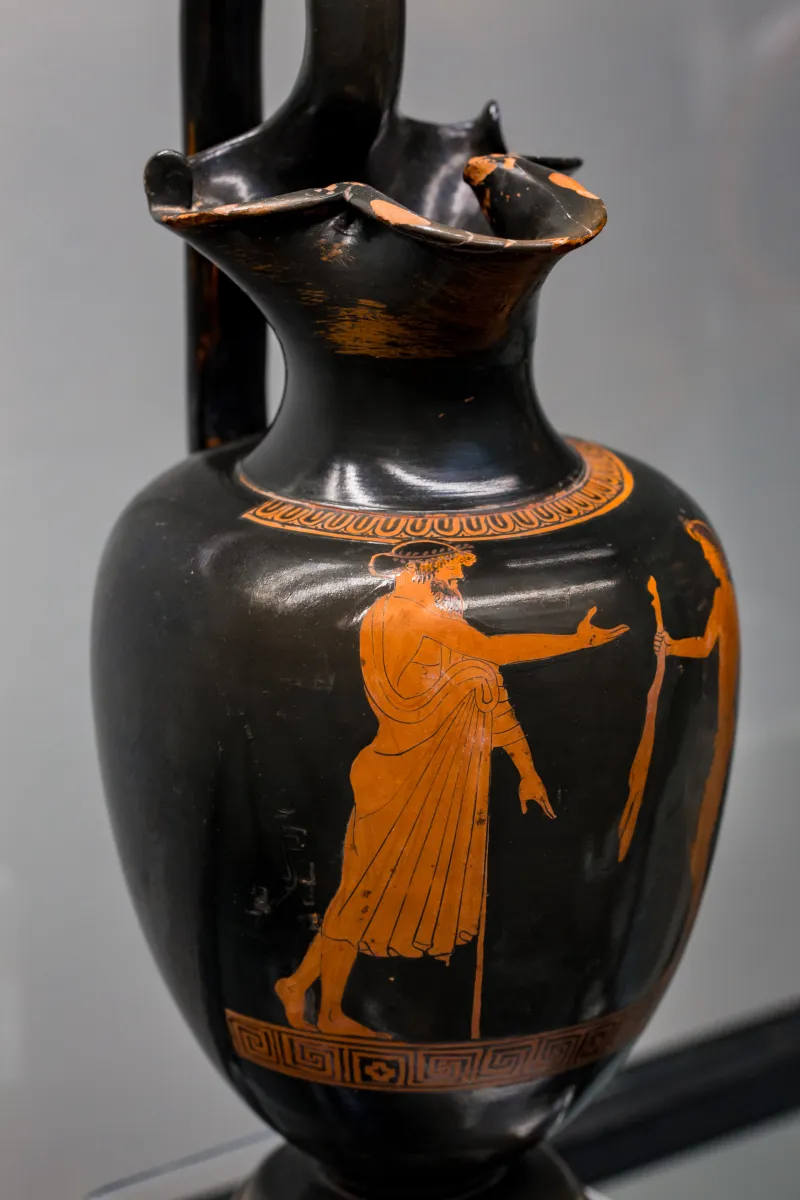 Aegisthus Painter - Arv 507 31 - Draped Man And Boy With Meat - München As 2449 - 