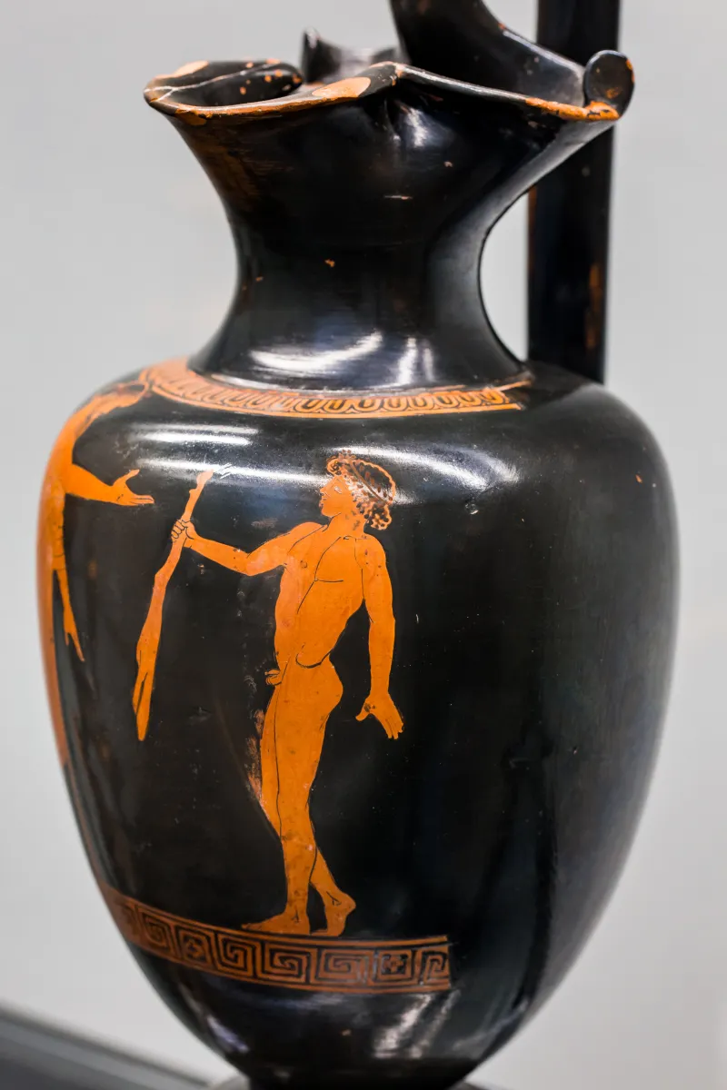 Aegisthus Painter - Arv 507 31 - Draped Man And Boy With Meat - München As 2449 - 