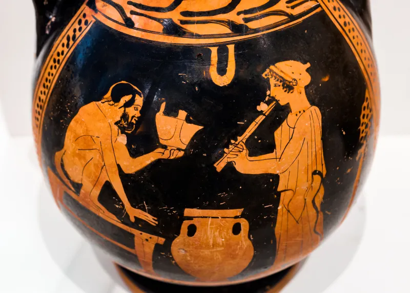 Agrigento Painter - Arv 578 80 - Satyr And Maenad - Youth And Boy - Athens Nam 1399 - 