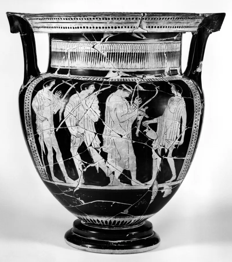 Agrigento Painter - Column-Krater With Komos - Walters 4871 - Side 