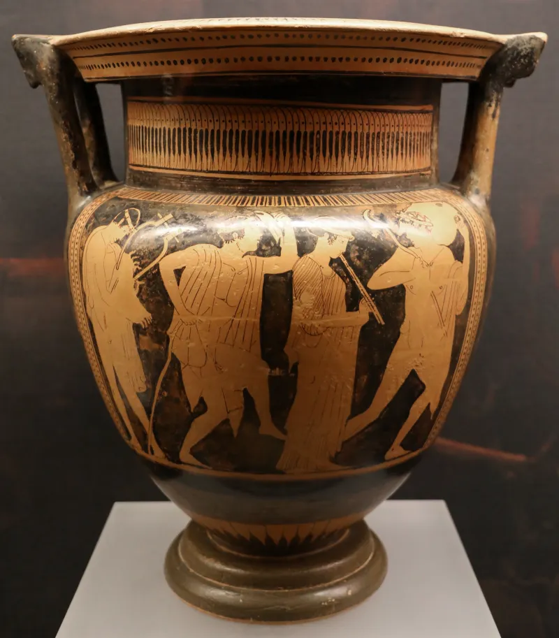 Pittore Di Agrigento Cratere Attico Con Scena Di Komos, 470-460 Ac 