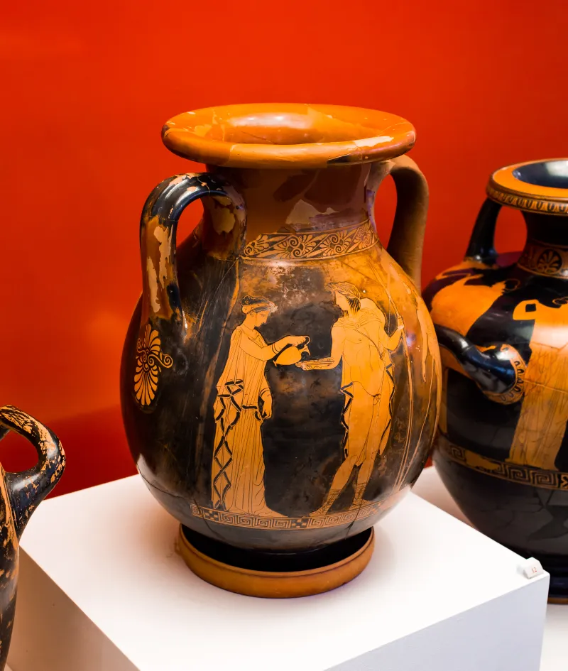 Aison - Arv 1176 26 - Theseus Leaving Home - Man Between Women - Athens Nam 1185 - 