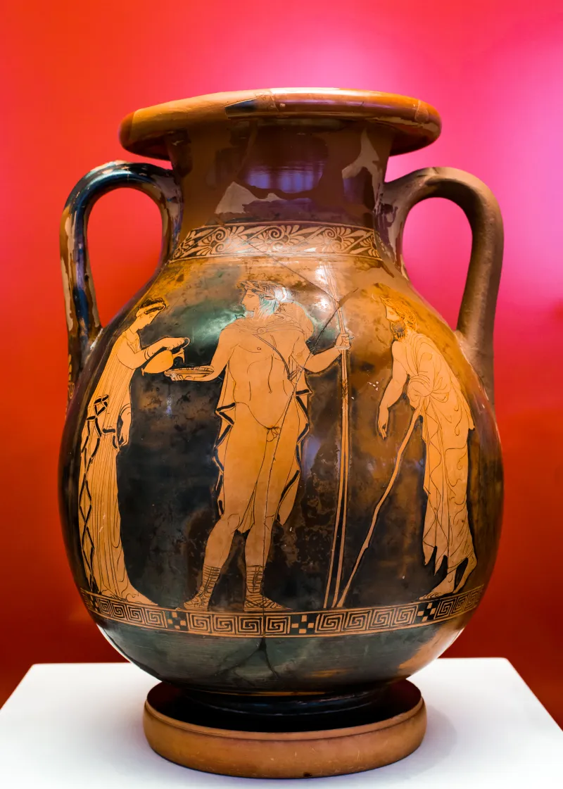 Aison - Arv 1176 26 - Theseus Leaving Home - Man Between Women - Athens Nam 1185 - 