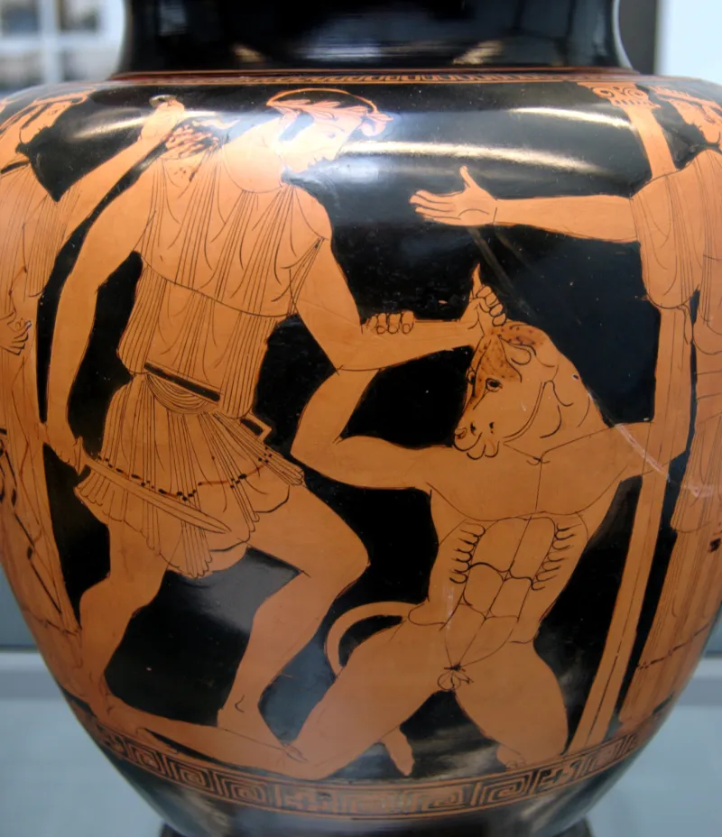 Theseus Minotauros Staatliche Antikensammlungen 