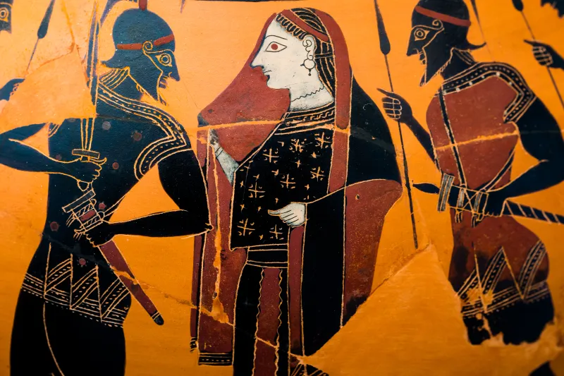 Amasis Painter - Abv 151 Extra - Menelaos Recovering Helena - Dionysos With Youths - München As 1383 - 