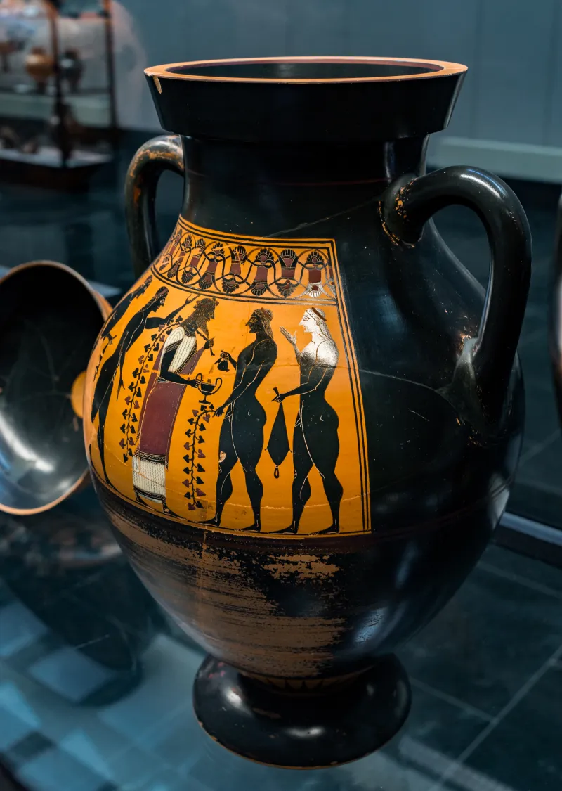 Amasis Painter - Abv 151 Extra - Menelaos Recovering Helena - Dionysos With Youths - München As 1383 - 