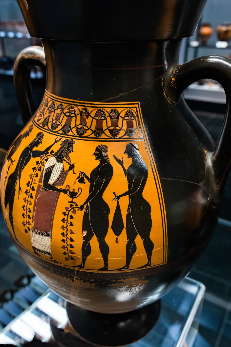 Amasis Painter - Abv 151 Extra - Menelaos Recovering Helena - Dionysos With Youths - München As 1383 - 