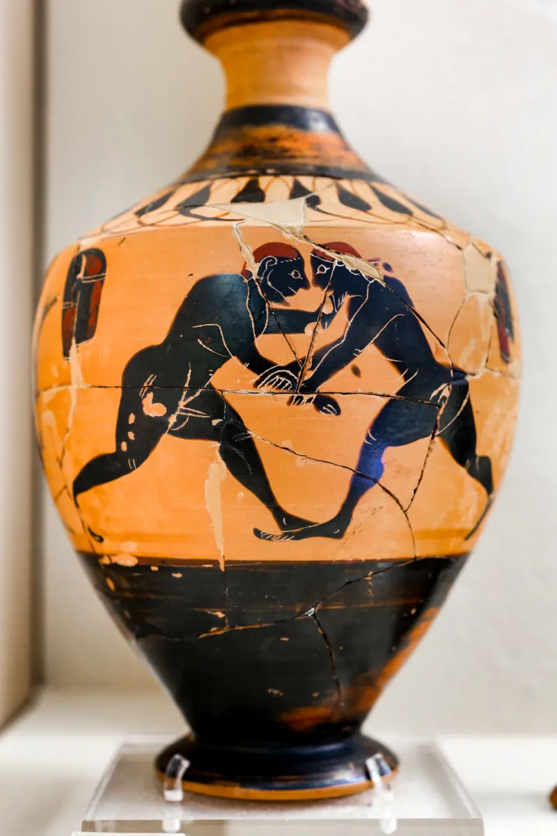 Amasis Painter - Abv 155 Extra - Wrestlers - Athens Km 