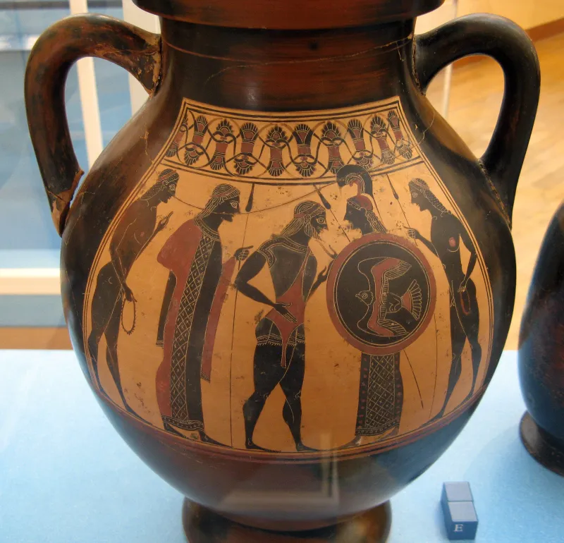 Black-Figure Amphora By The Amasis Painter (Copenhagen, Nat Mus 