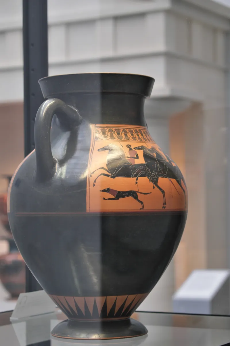München-Maxvorstadt Antikensammlung Saal 2 Amphore Des Amasis-Malers 