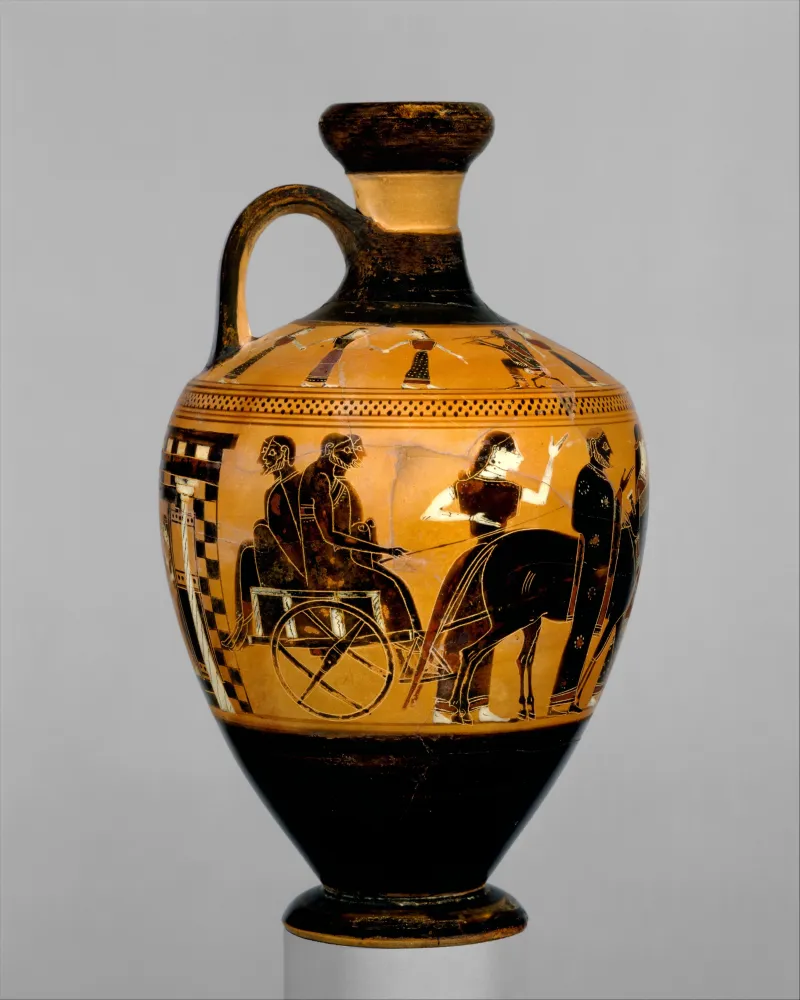 Terracotta Lekythos (Oil Flask) Met 