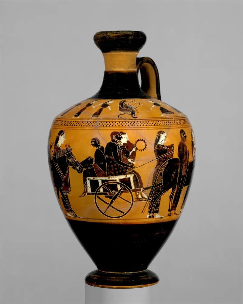 Terracotta Lekythos (Oil Flask) Met 