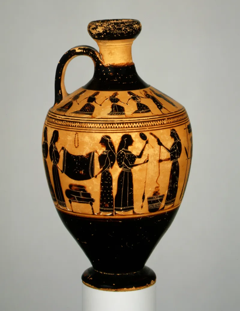 Terracotta Lekythos (Oil Flask) Met 