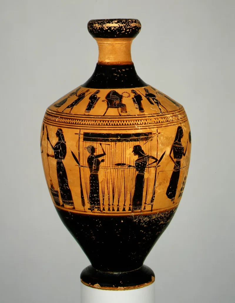 Terracotta Lekythos (Oil Flask) Met 