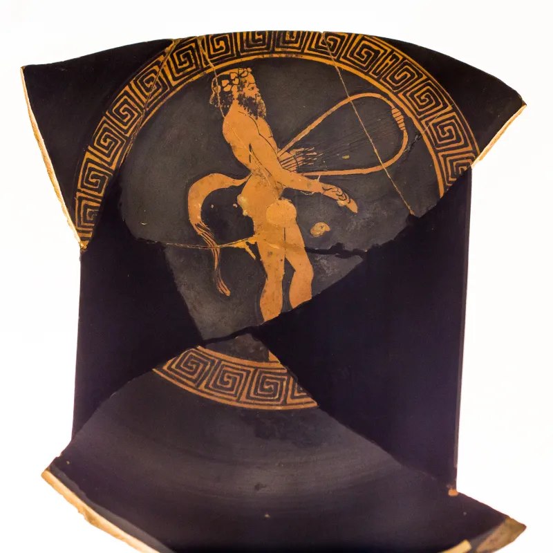 Amphitrite Painter Arv 831 19 Satyr Playing Barbitos 