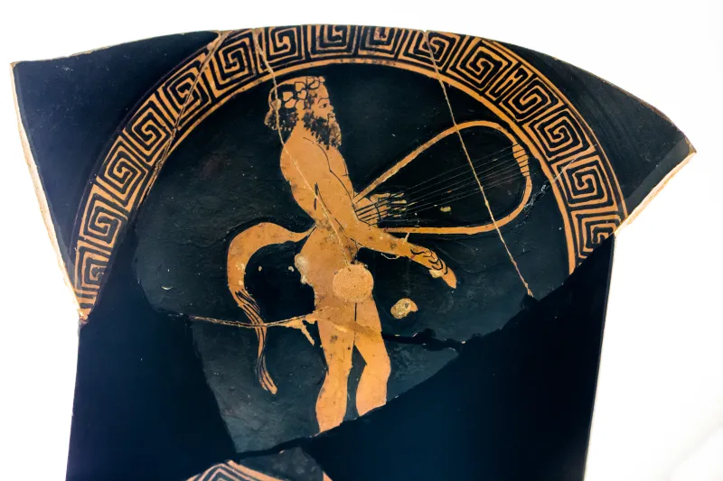 Amphitrite Painter Arv 831 19 Satyr Playing Barbitos 