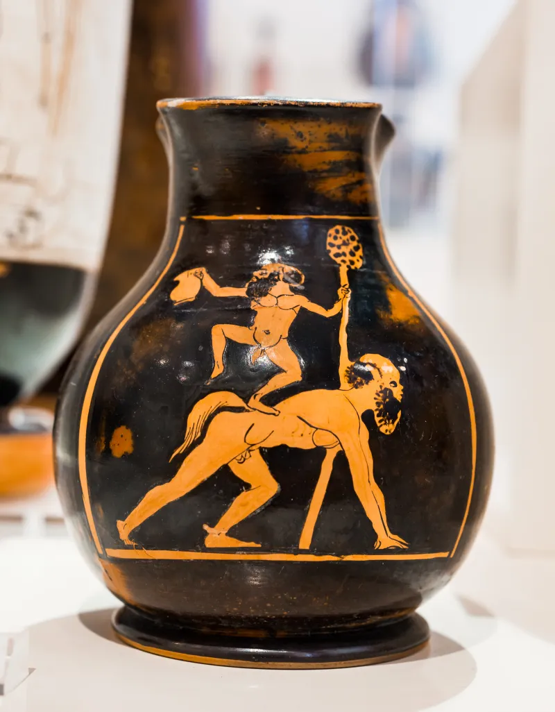 Amphitrite Painter - Arv 833 40 - Satyrs - Athens Nam 12139 - 