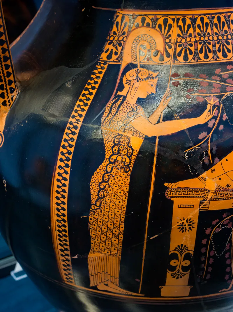Andokides Painter Arv 4 9 Herakles Reclining With Athena 