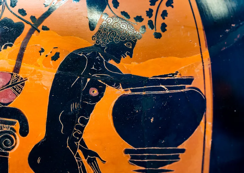 Andokides Painter Arv 4 9 Herakles Reclining With Athena 